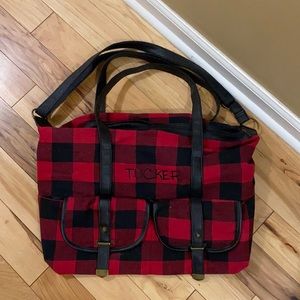 Buffalo plaid overnight bag TUCKER